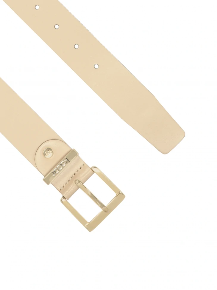 Kazar Beige Leather Belt