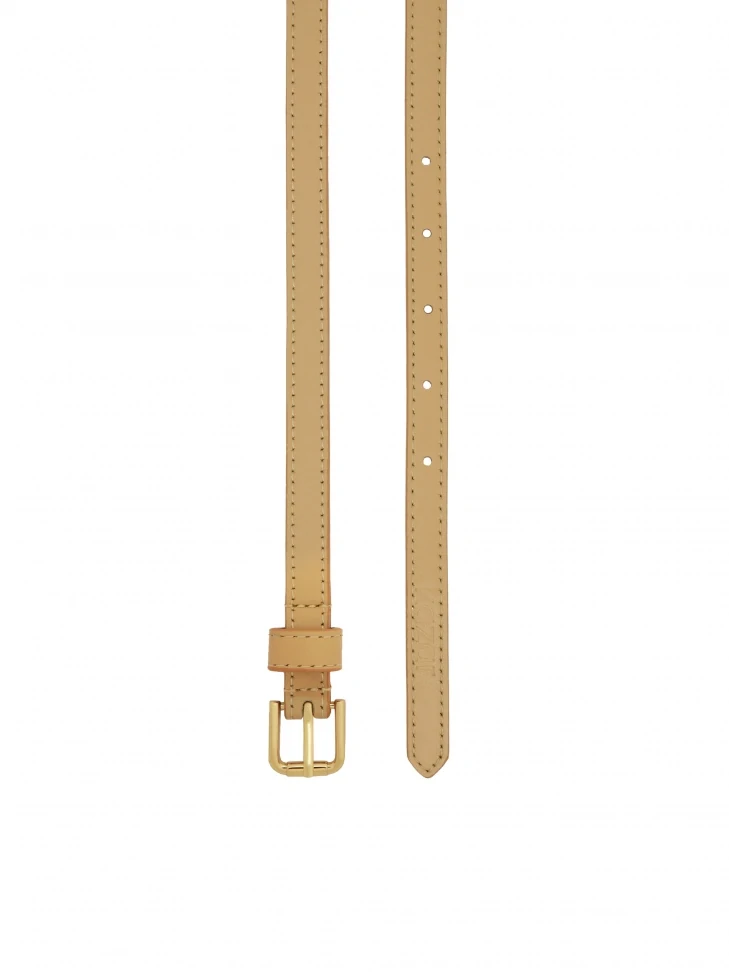 Kazar Beige Leather Belt 2in1