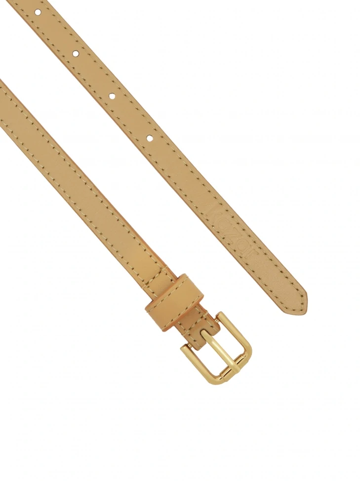 Kazar Beige Leather Belt 2in1