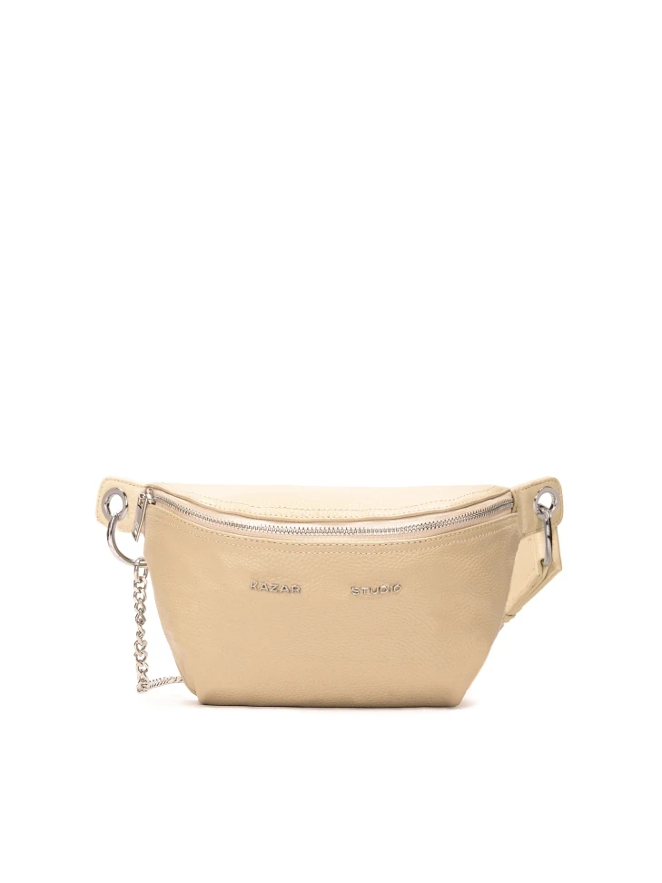 kazar Beige leather belt bag
