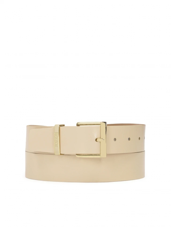 kazar Beige leather belt