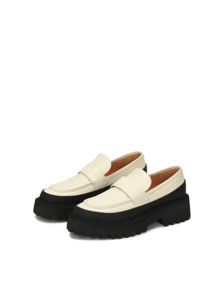 Kazar Beige Leather Shoes