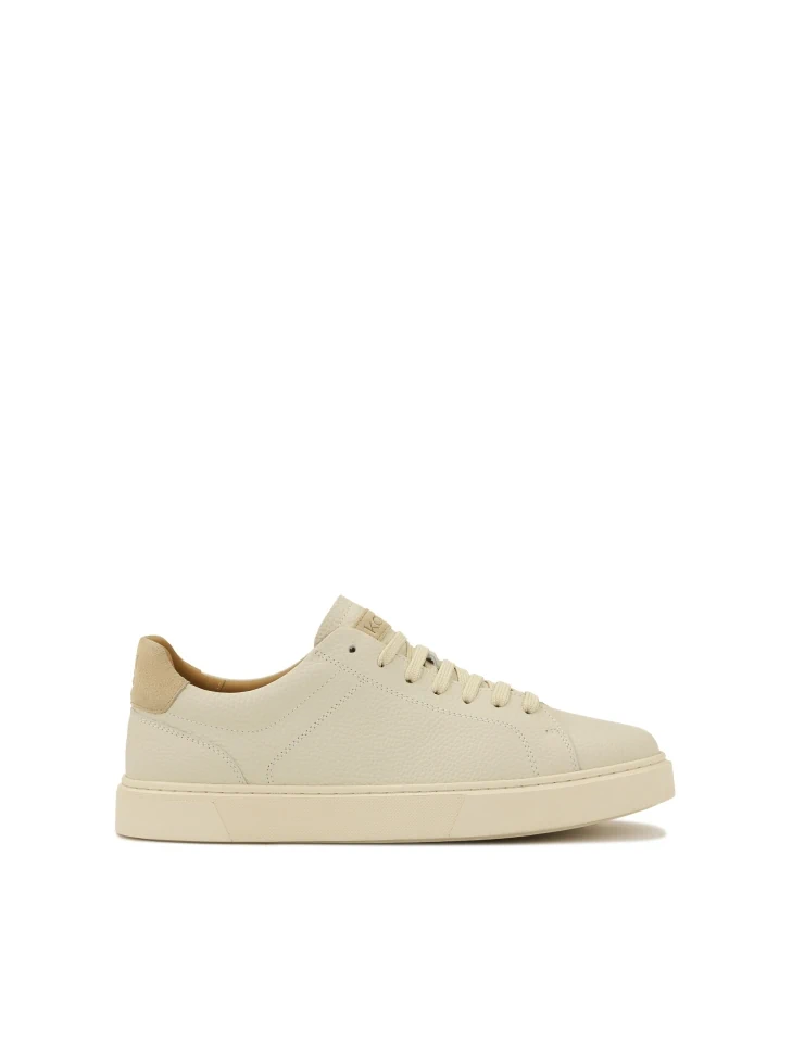 kazar Beige minimalist leather sneakers