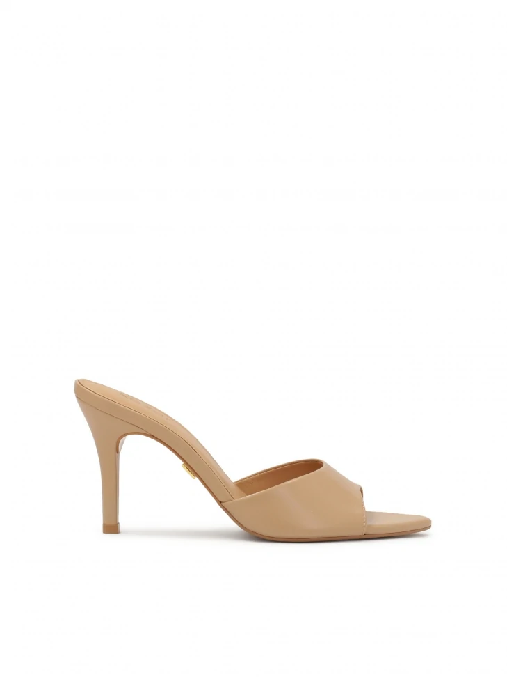 kazar Beige mules with pointed toes