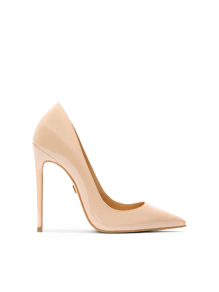 kazar Beige patent leather pumps