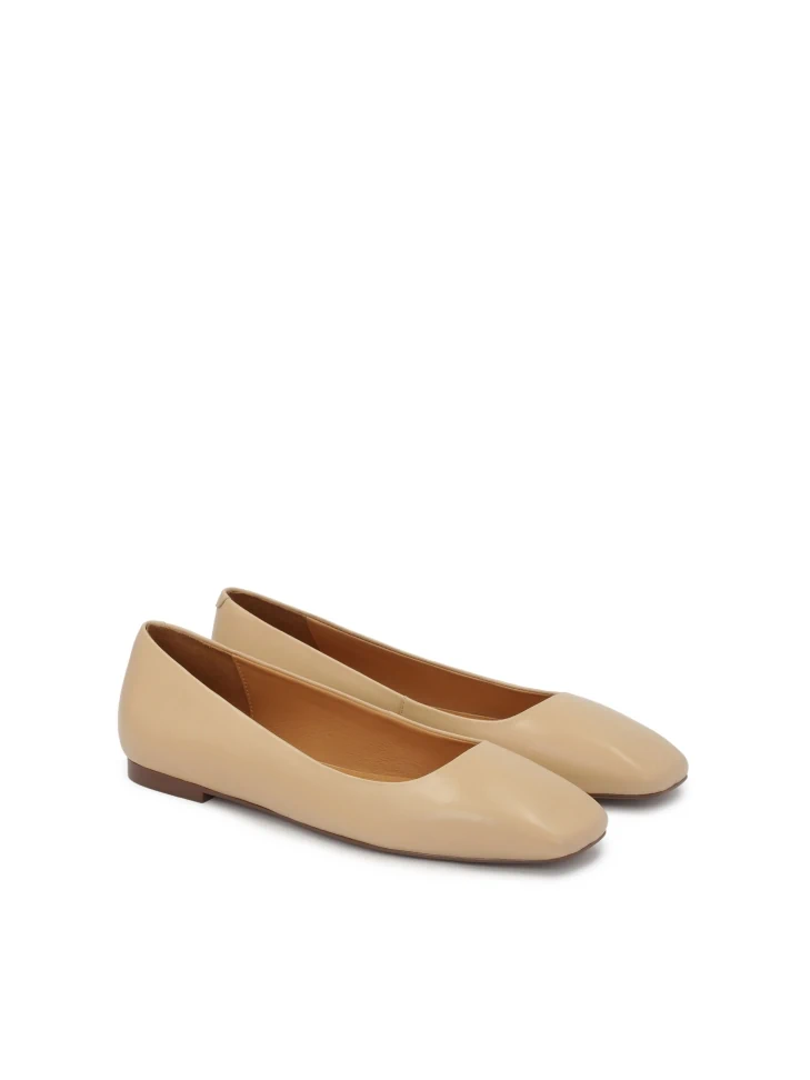 Kazar Beige Pumps On A Flat Sole