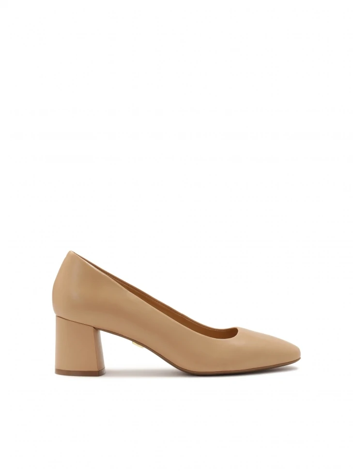 kazar Beige pumps on a post