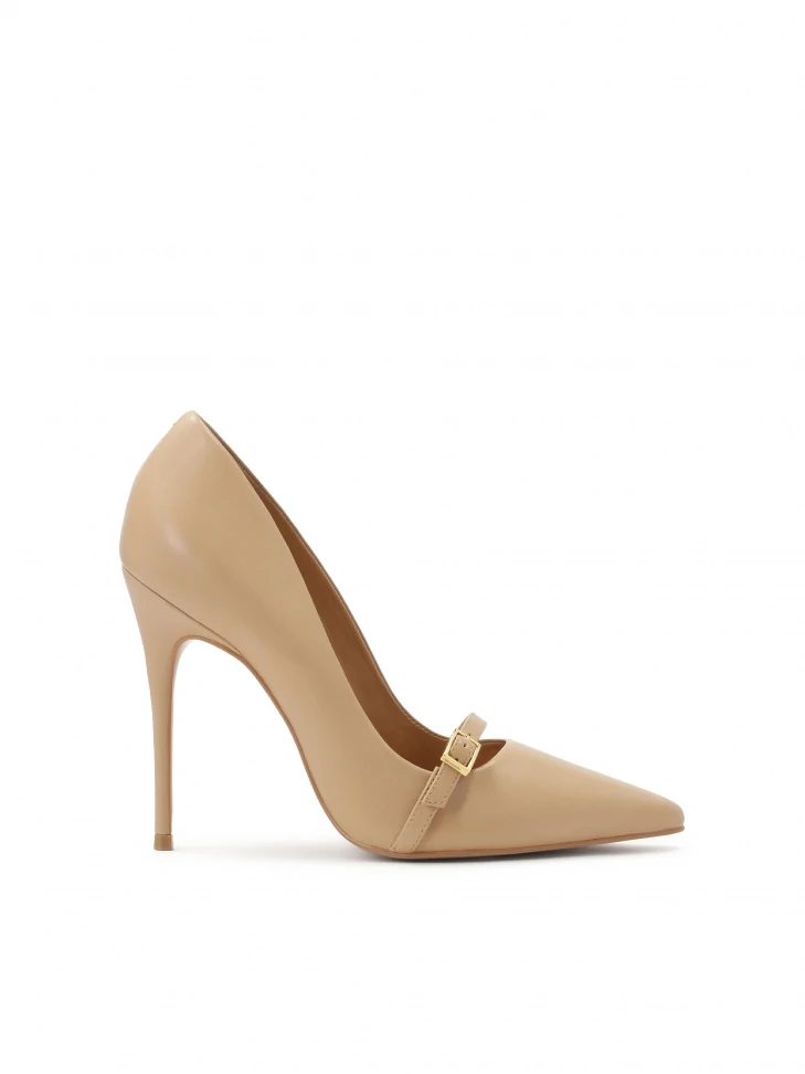 kazar Beige pumps with decoration on the nose