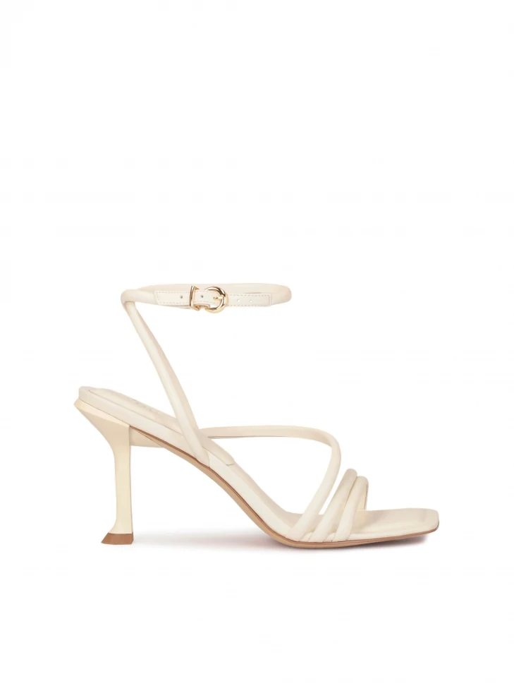 kazar Beige sandals with a fashionable heel