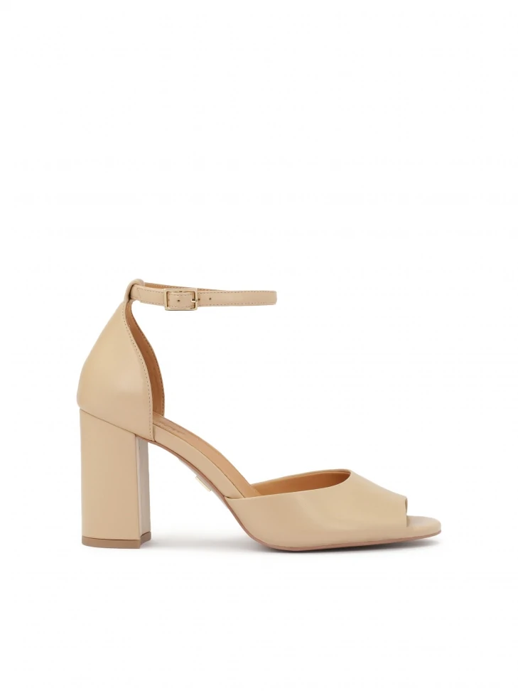 kazar Beige sandals with full heel