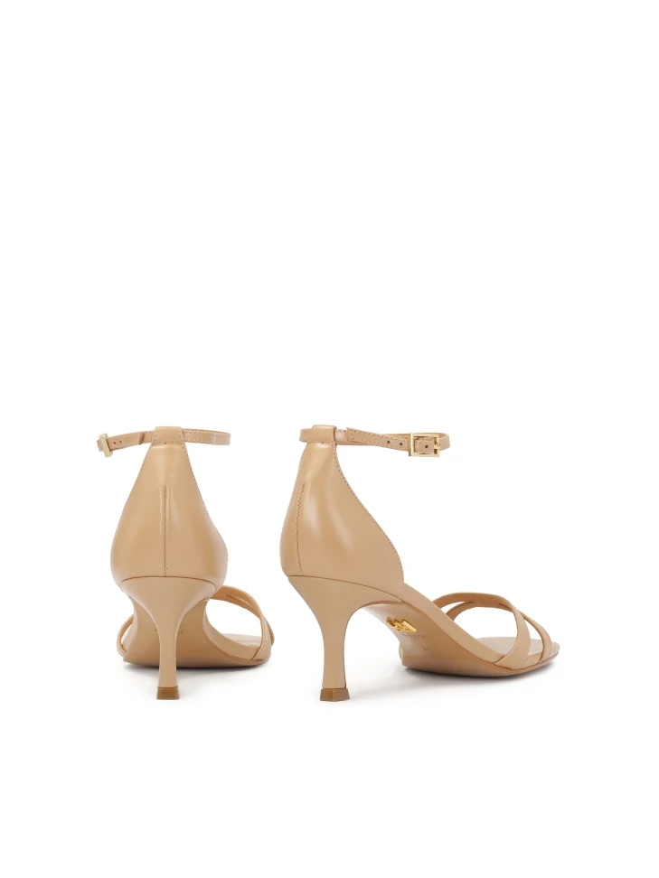 Kazar Beige Sandals With Two Thin Straps