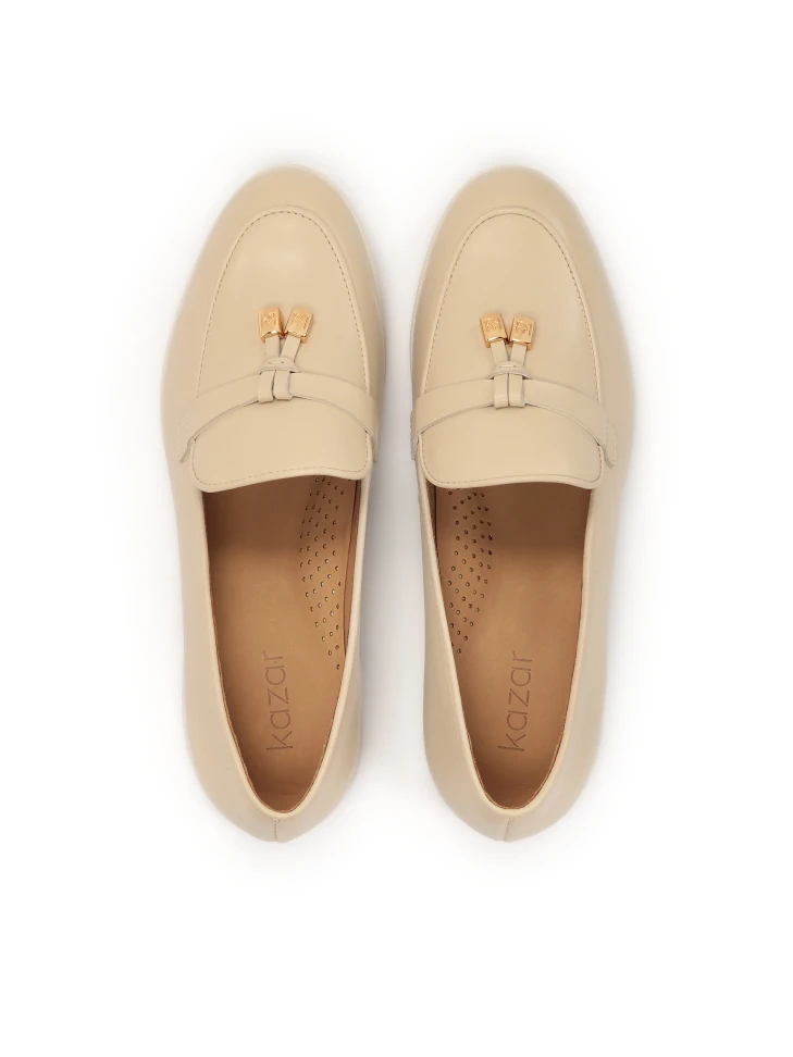 Kazar Beige Shoes With Comfort Insole