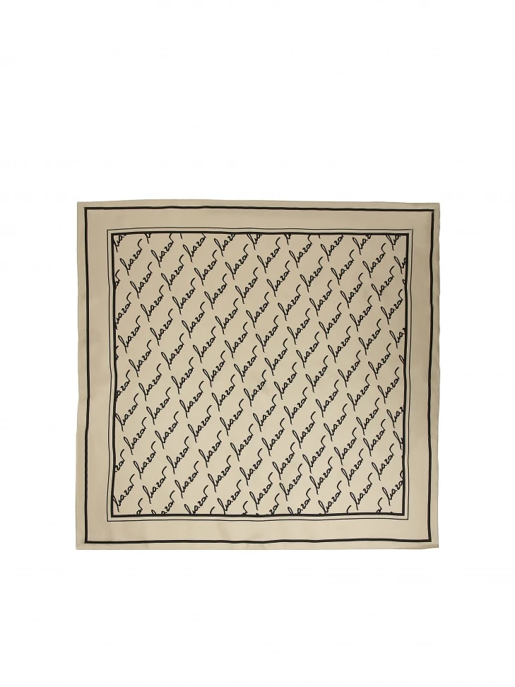 Kazar Beige Silk Scarf