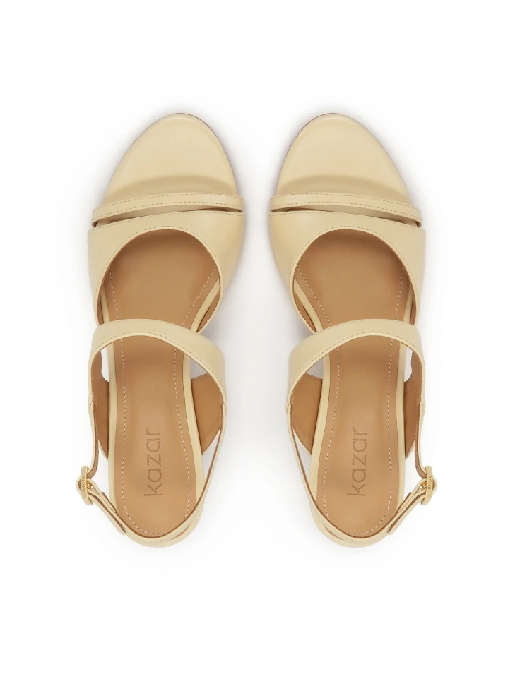 Kazar Beige Stiletto Sandal