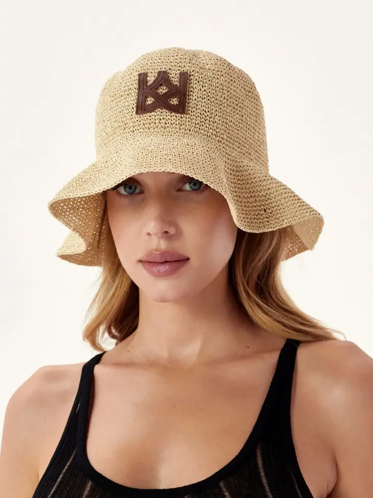 Kazar Beige Straw Hat