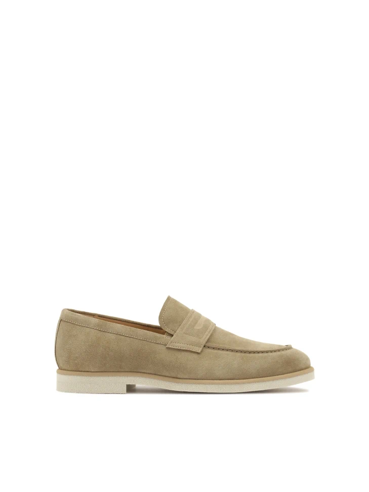 kazar Beige suede loafers