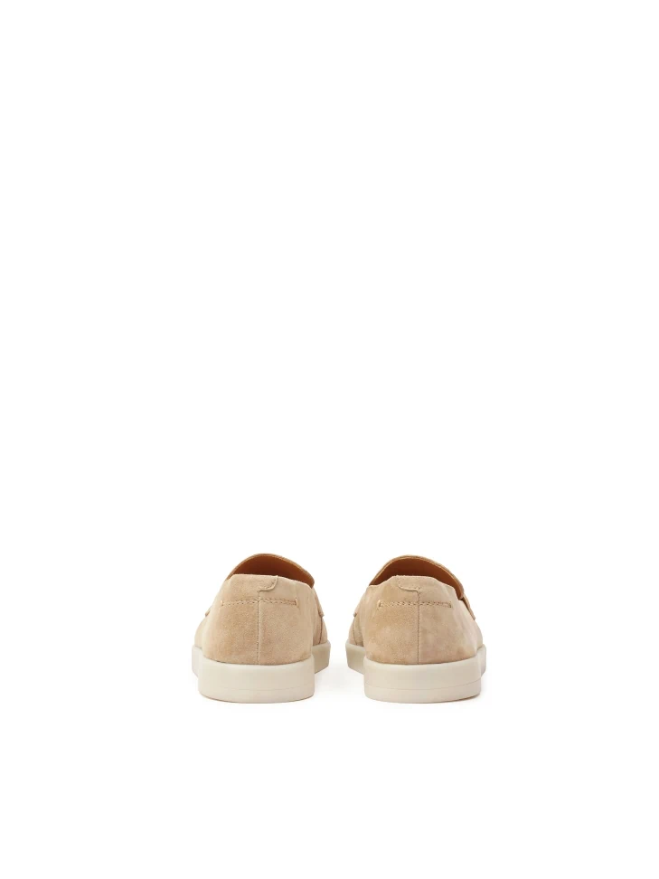 Kazar Beige Suede Slip On Casual Shoes