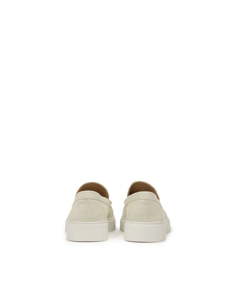 Kazar Beige Suede Slip-on Sneakers