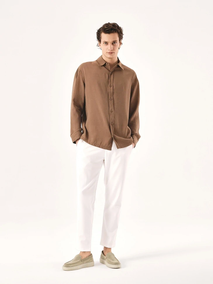 Kazar Beige Suede Slip-on Sneakers For Men