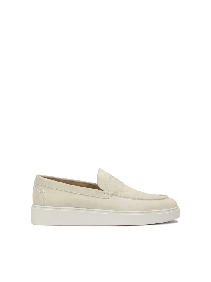 kazar Beige suede slip-on sneakers