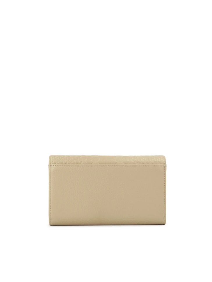 Kazar Beige Wallet Decorated With Exotic Embossing