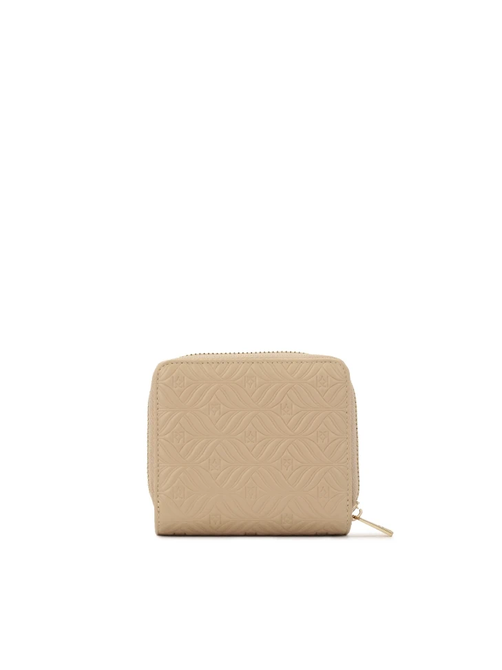 Kazar Beige Wallet With An Elegant Pattern