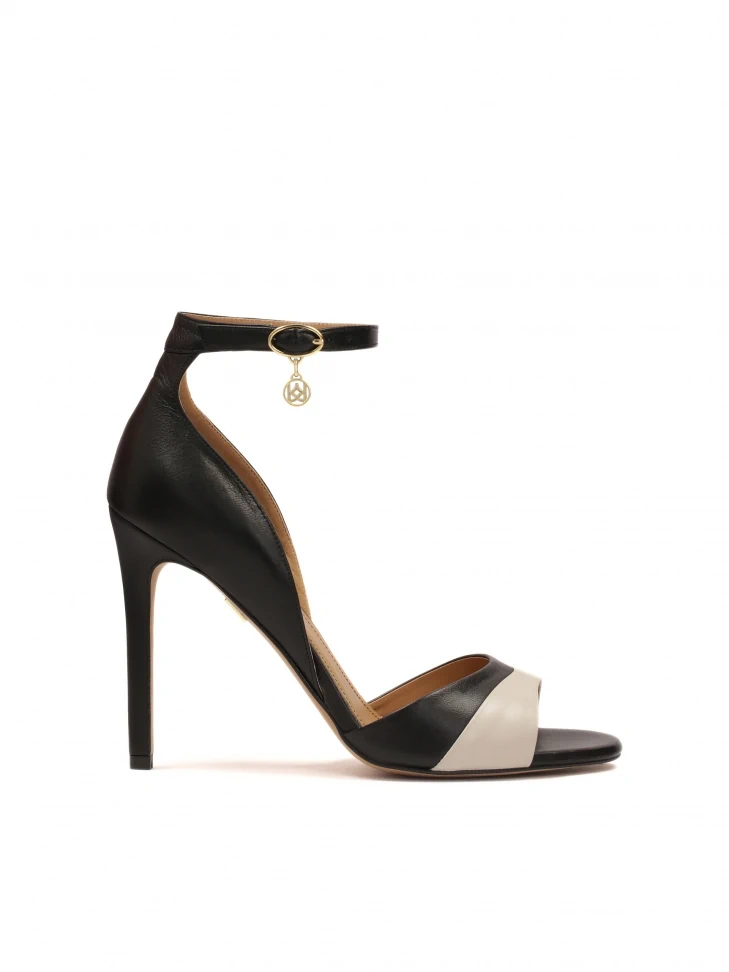 kazar Black and beige heeled sandals