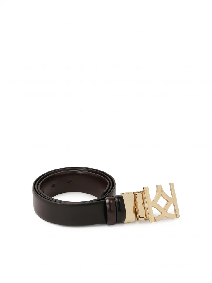 Kazar Black And Brown Double-sided Leather Belt