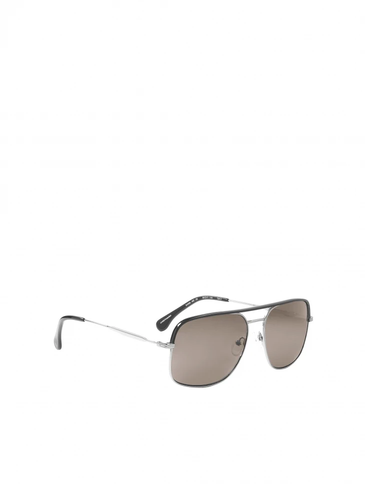 Kazar Black And Silver Sunglasses