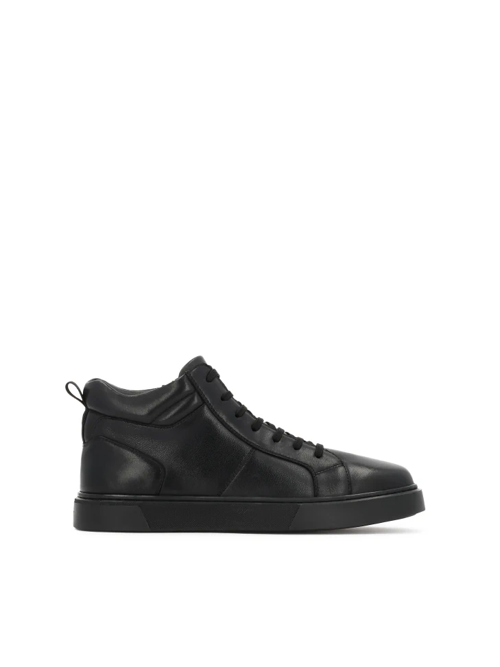 kazar Black ankle sneakers in natural leather