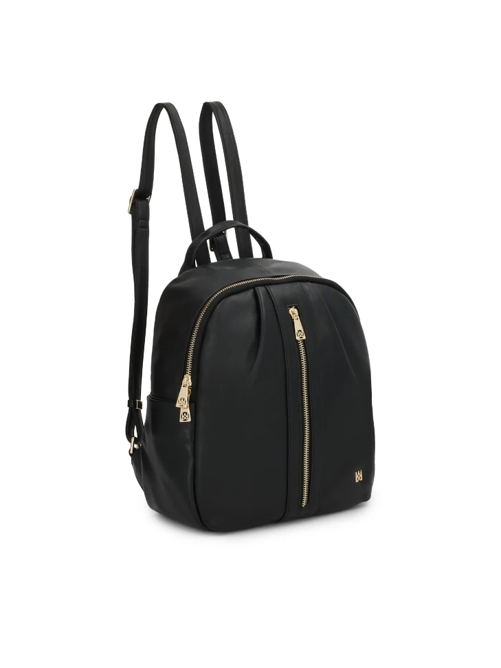 Kazar Black Backpack In Soft Natural Leather