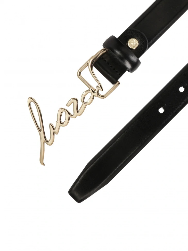 Kazar Black Belt With Fine Buckle