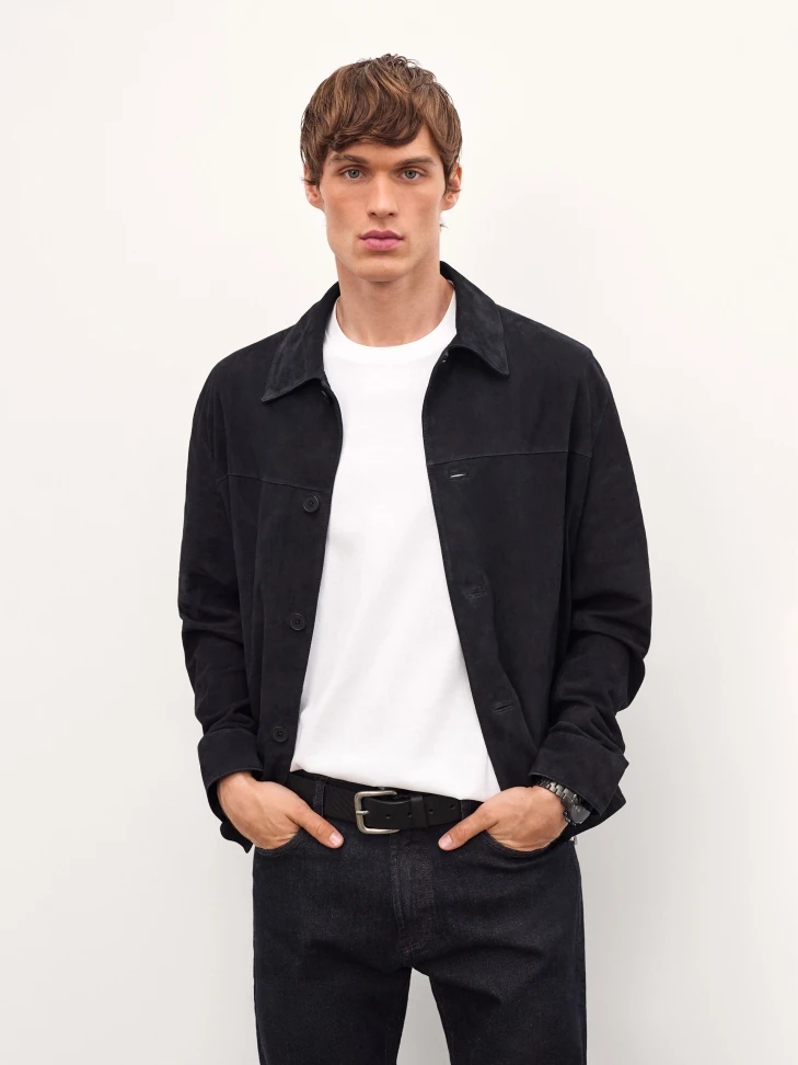 Kazar Black Belt With Silver Buckle