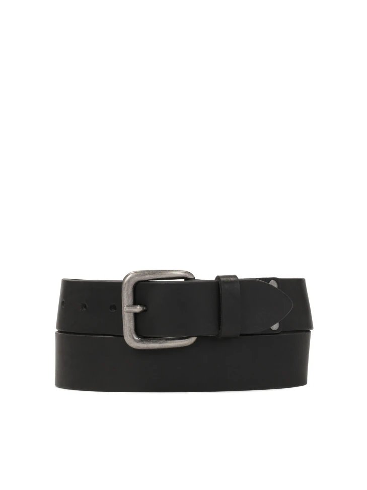 kazar Black belt with silver buckle