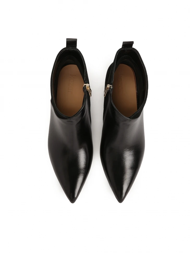Kazar Black Boots In Smooth Leather And Suede