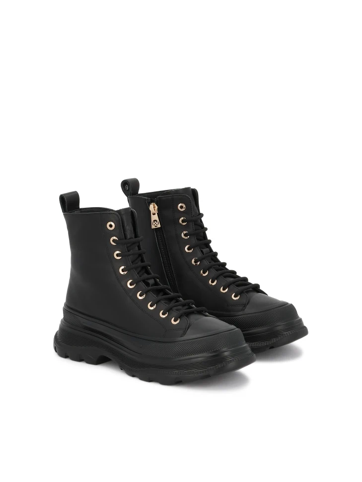 Kazar Black Boots On A Sport Sole