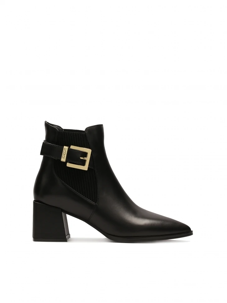 kazar Black boots with a slip-on upper