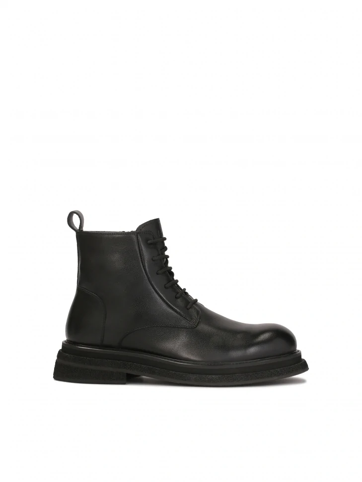 kazar Black boots with ankle-length upper