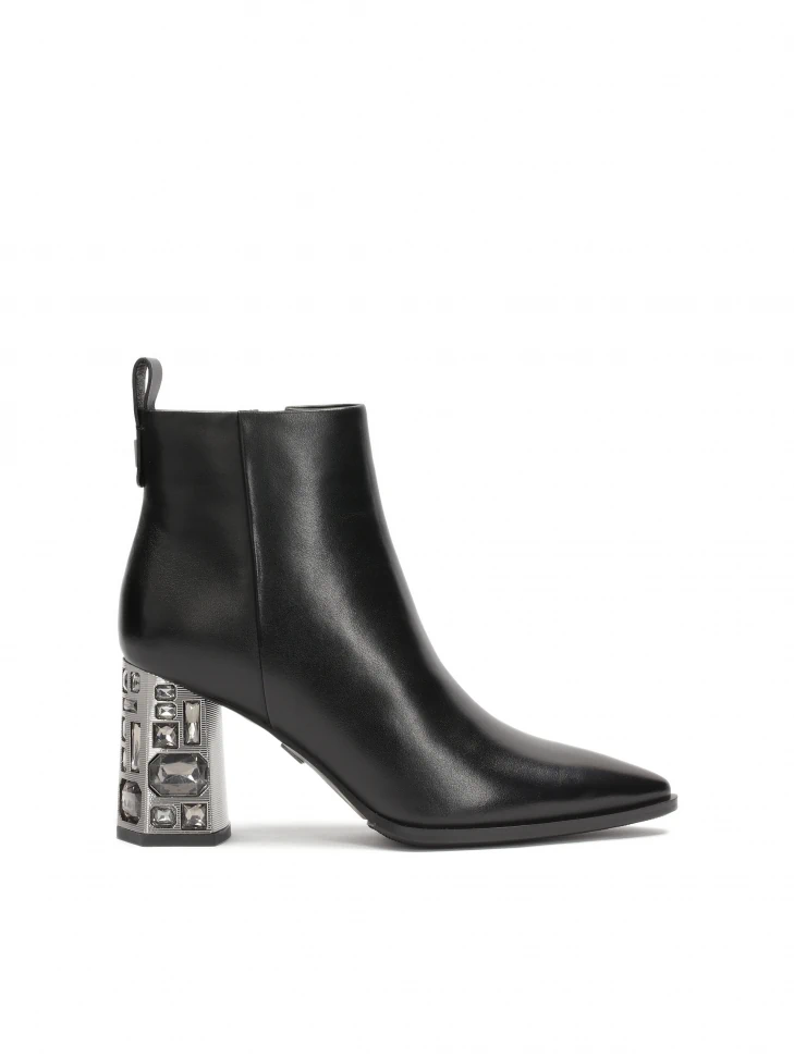 kazar Black boots with decorative heel