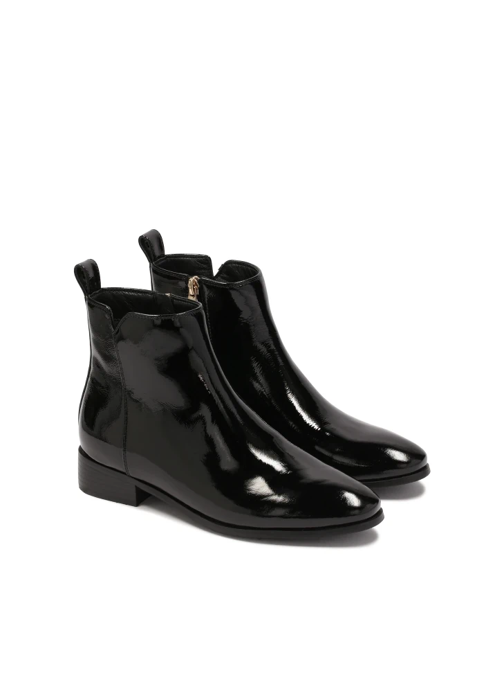 Kazar Black Boots With Minimalist Upper