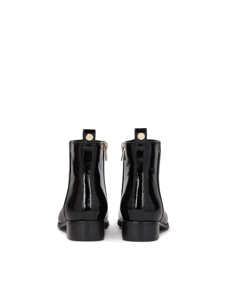 Kazar Black Boots With Minimalist Upper