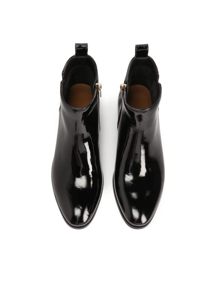 Kazar Black Boots With Minimalist Upper