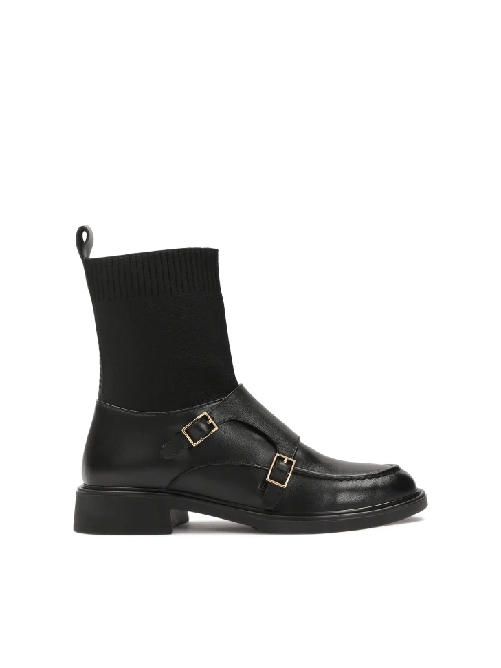 kazar Black boots with sock top