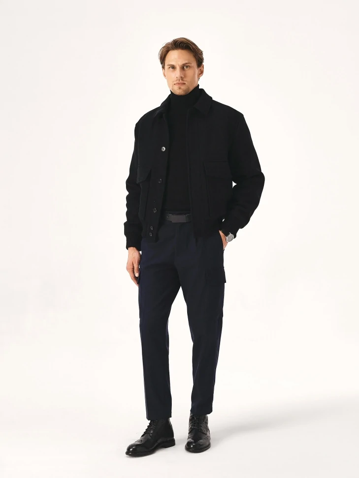 Kazar Black Brogue Decorated Boots