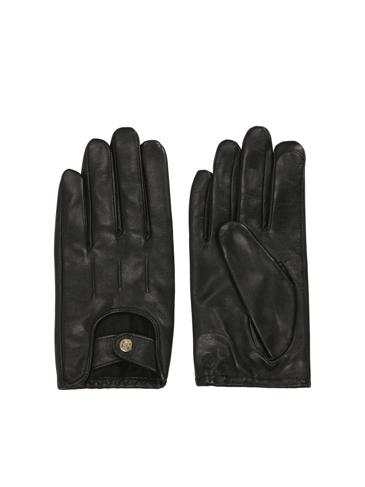 Kazar Black Car Gloves Made Of Soft Leather
