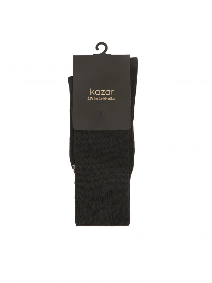 Kazar Black Cashmere Blend Socks