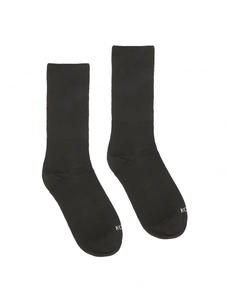 Kazar Black Cashmere Blend Socks