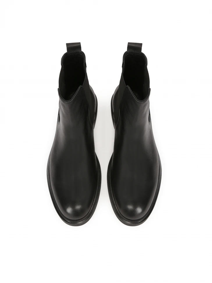 Kazar Black Chelsea Boots In Smooth Leather
