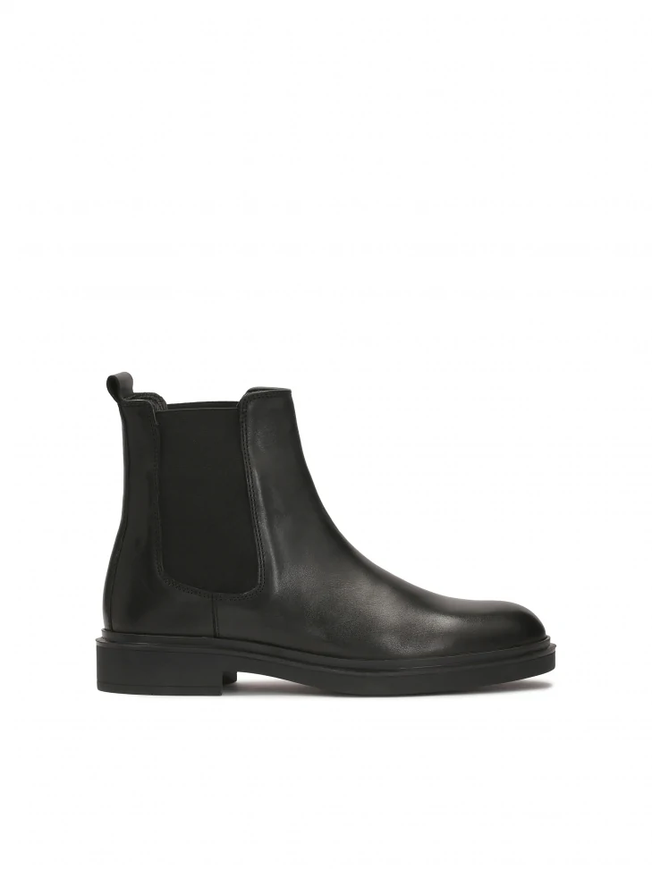 kazar Black Chelsea boots in smooth leather