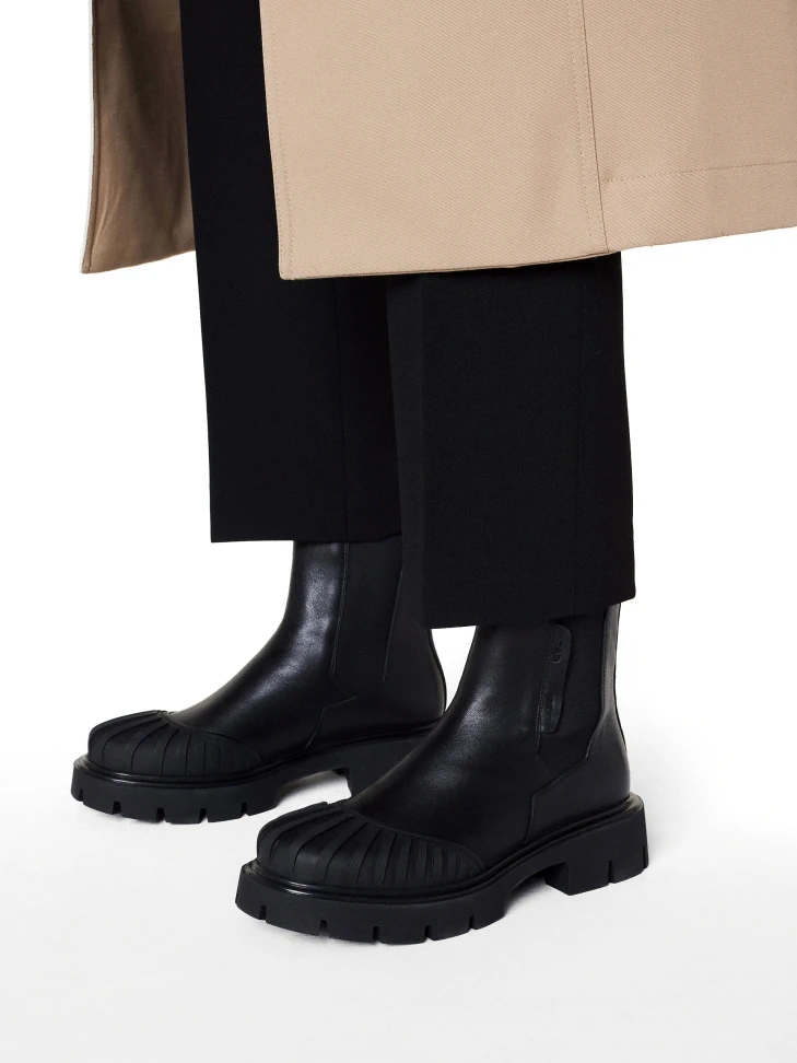 Kazar Black Chelsea Boots With High Upper